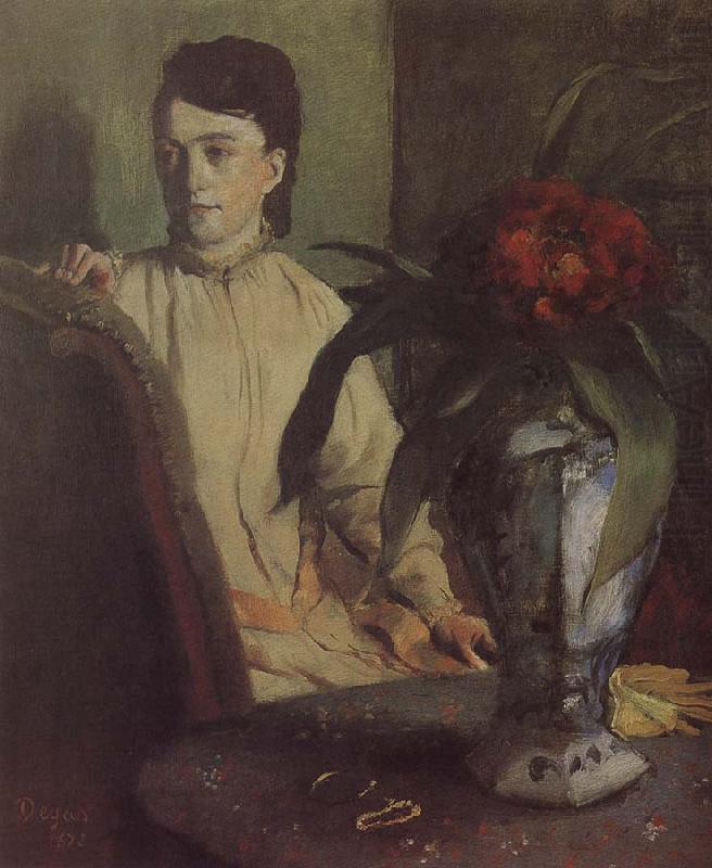 Edgar Degas The woman beside th vase